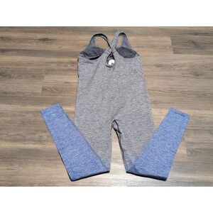 Lululemon Balance + Resist Jumpsuit Size 6 Midnight Navy White Blue LW1AOIS NWT